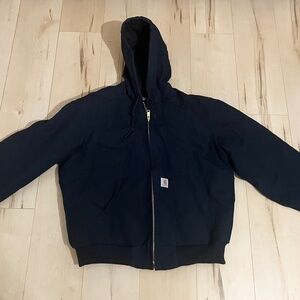 Carhartt Jacket Hoodie Heavy Duty Mens Size Large